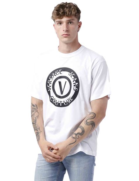 t shirt bianca versace|Versace T.